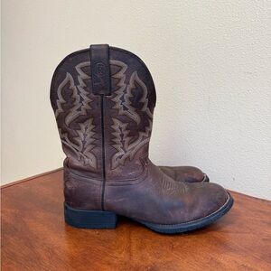 Tony Lama Brown Leather Boots Men’s Size 10.5